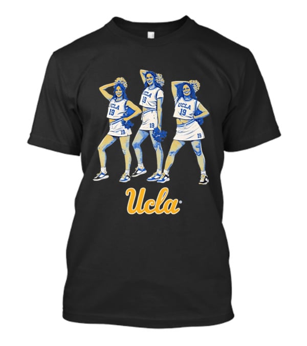 UCLA Bruins Women's Basketball Cheerleading Pom Poms Team Spirit T-Shirt