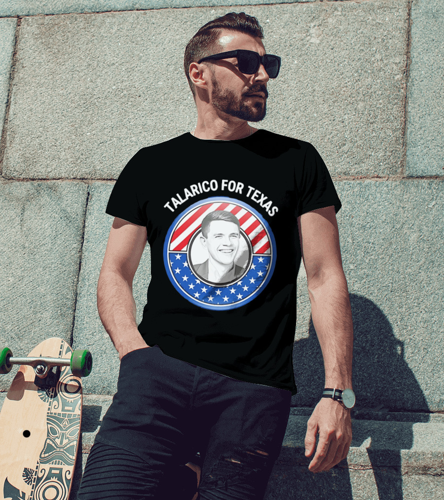 Talarico For Texas US Senator James Talarico '26 Stars Stripes Campaign T-Shirt