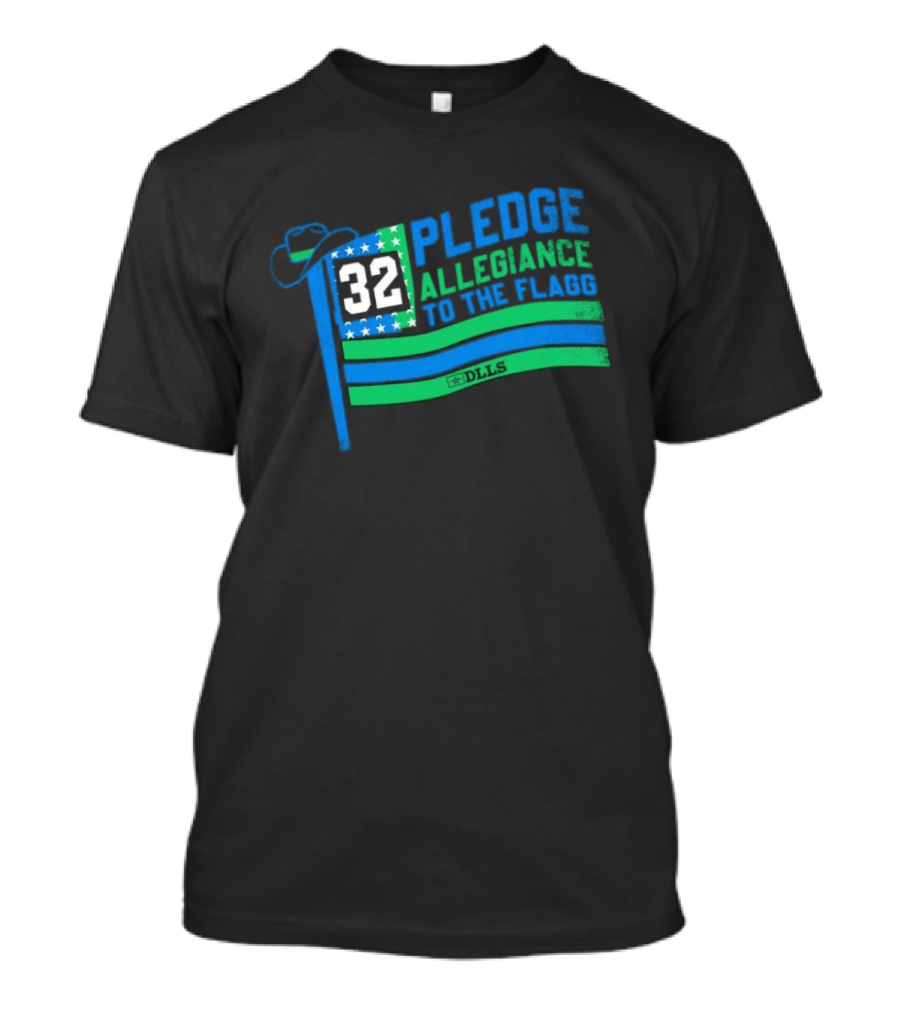 Dallas Mavericks Basketball Number 32 Pledge Allegiance To The Flag DLLS T-Shirt
