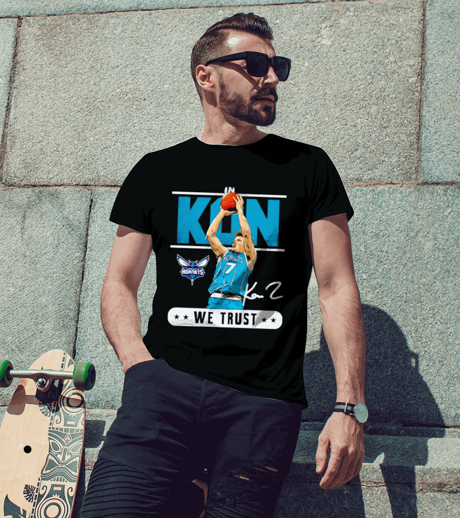 Kon Knueppel Charlotte Hornets Basketball We Trust T-Shirt