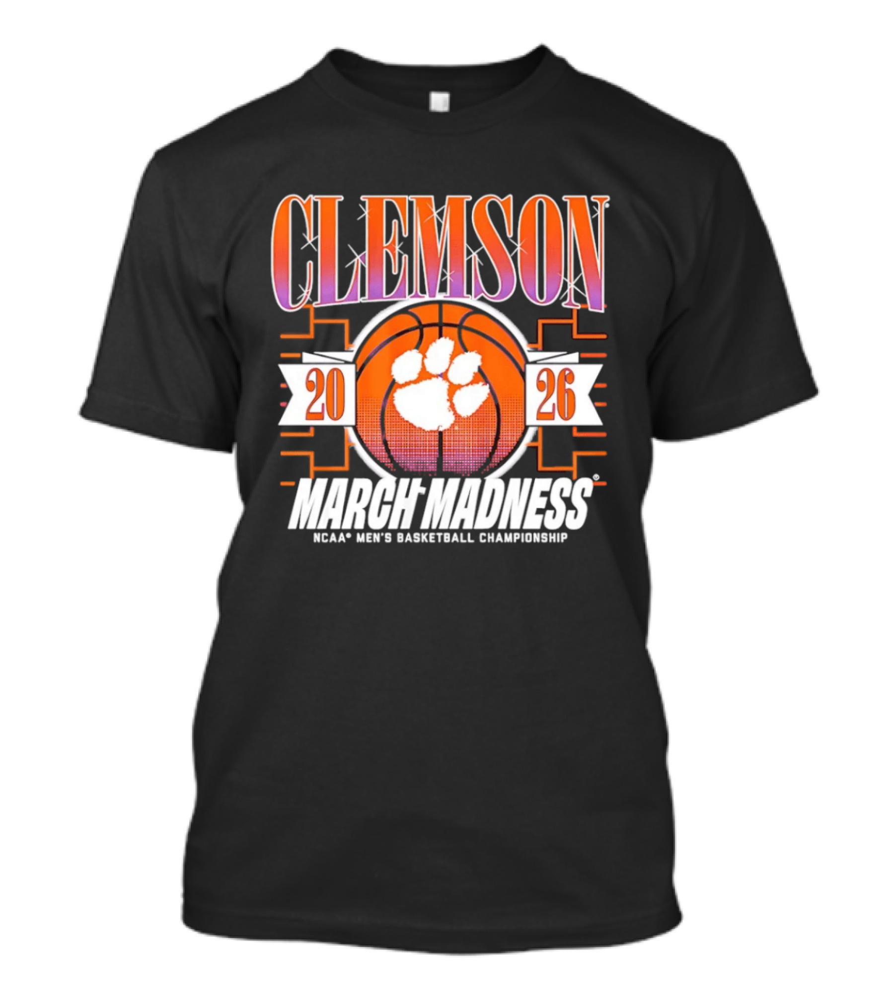 Clemson Tigers 2026 March Madness NCAA Men's Basketball Championship T-Shirt
