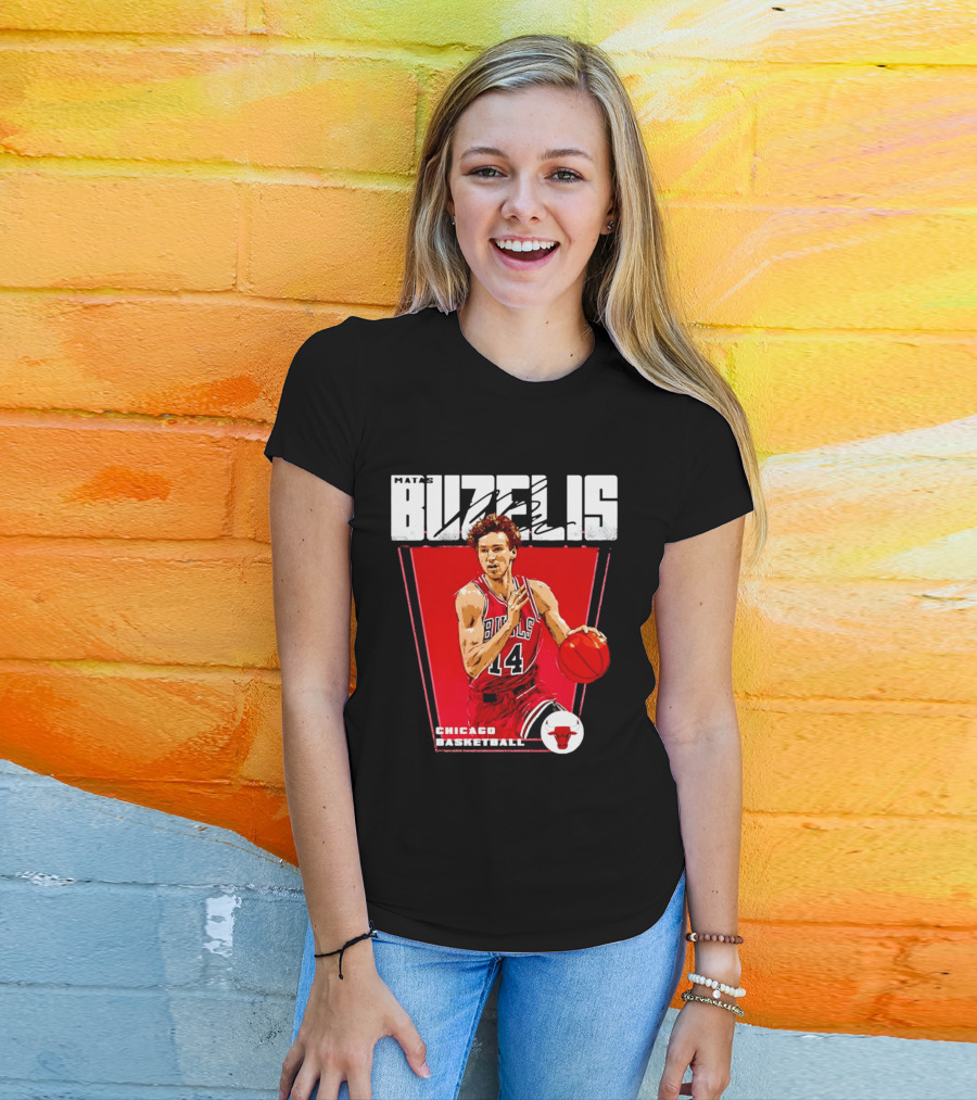 Matas Buzelis Chicago Basketball Bulls 14 T-Shirt