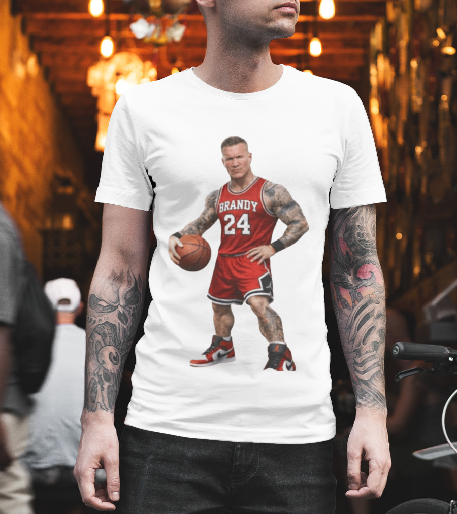 Brandy 24 Basketball Player Jordan Style Tattooed Athlete T-Shirt