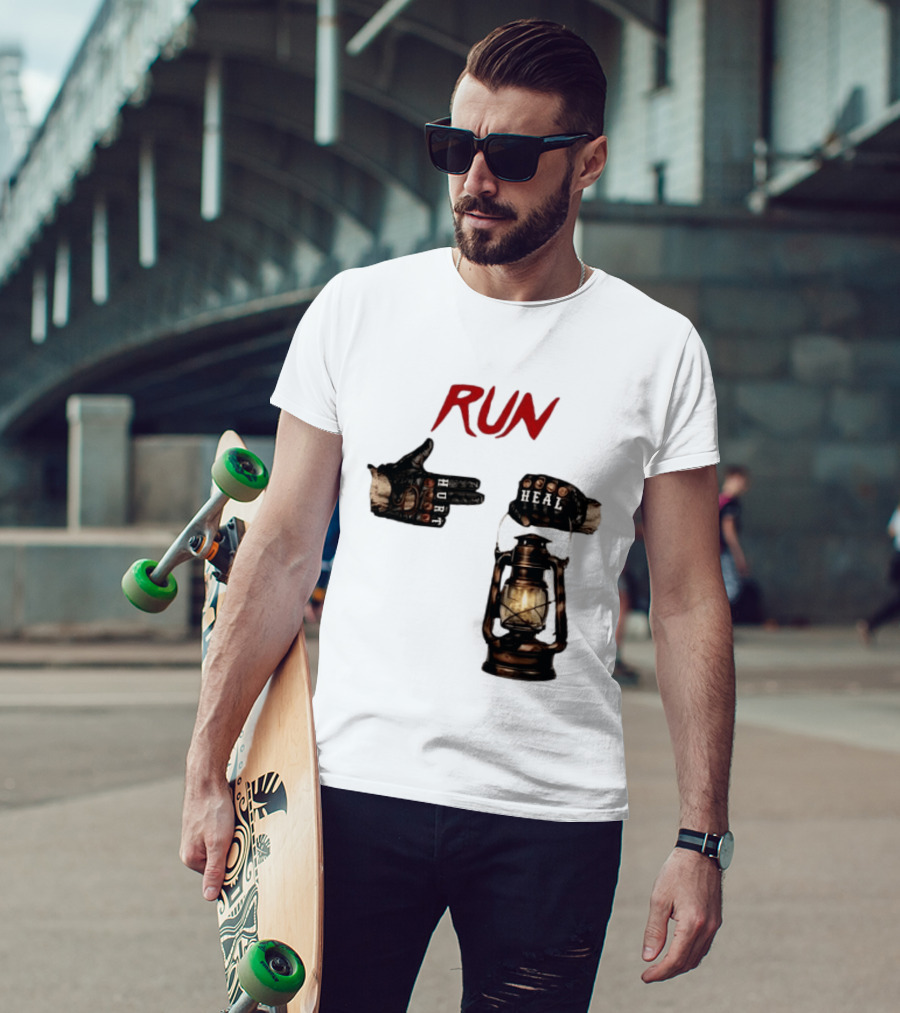 RUN Bray Wyatt Hurt Heal Lantern Mashup T-Shirt