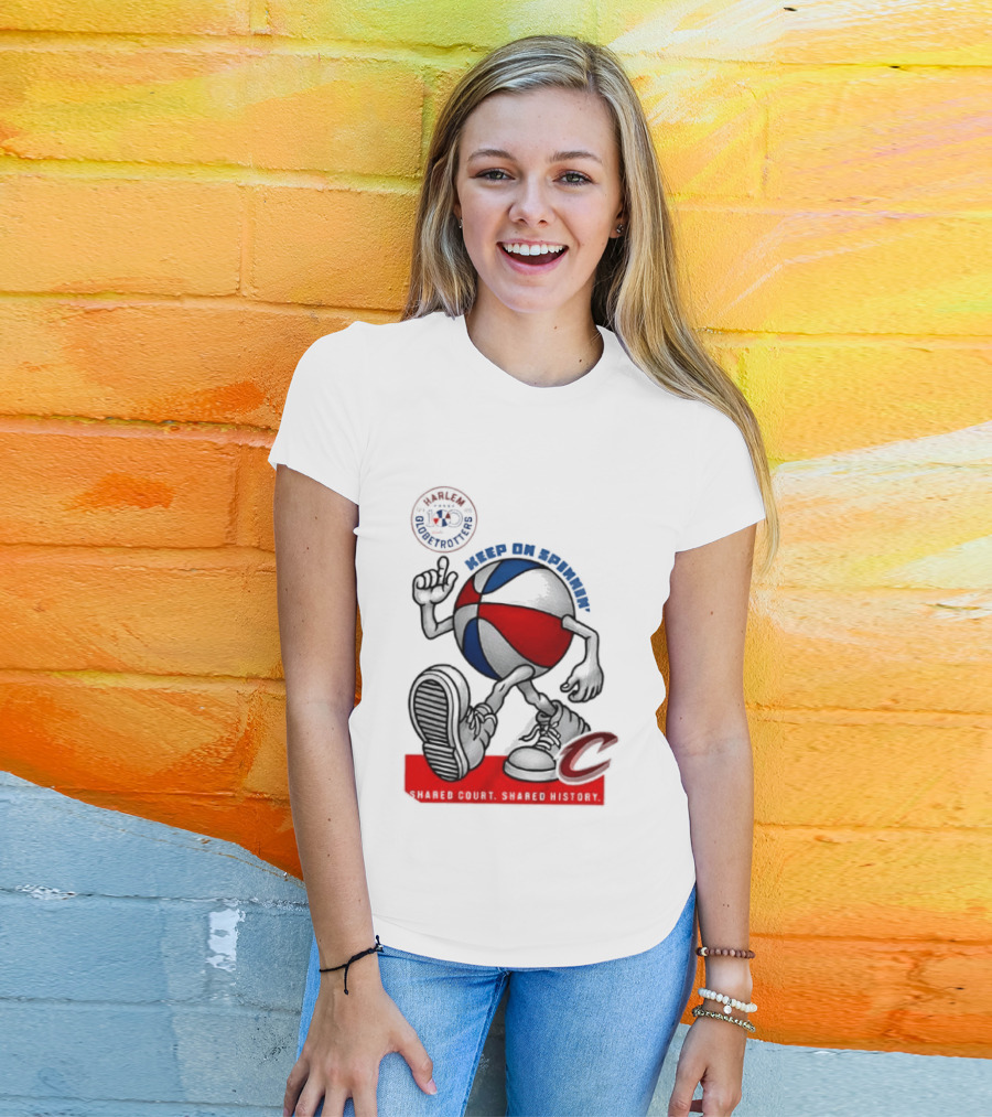 Cleveland Cavaliers Keep On Spennim Shared Court Shared History Basketball T-Shirt