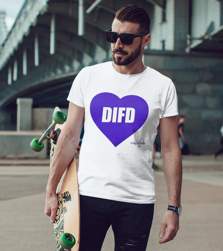 Washington Capitals DIFD Purple Heart T-Shirt