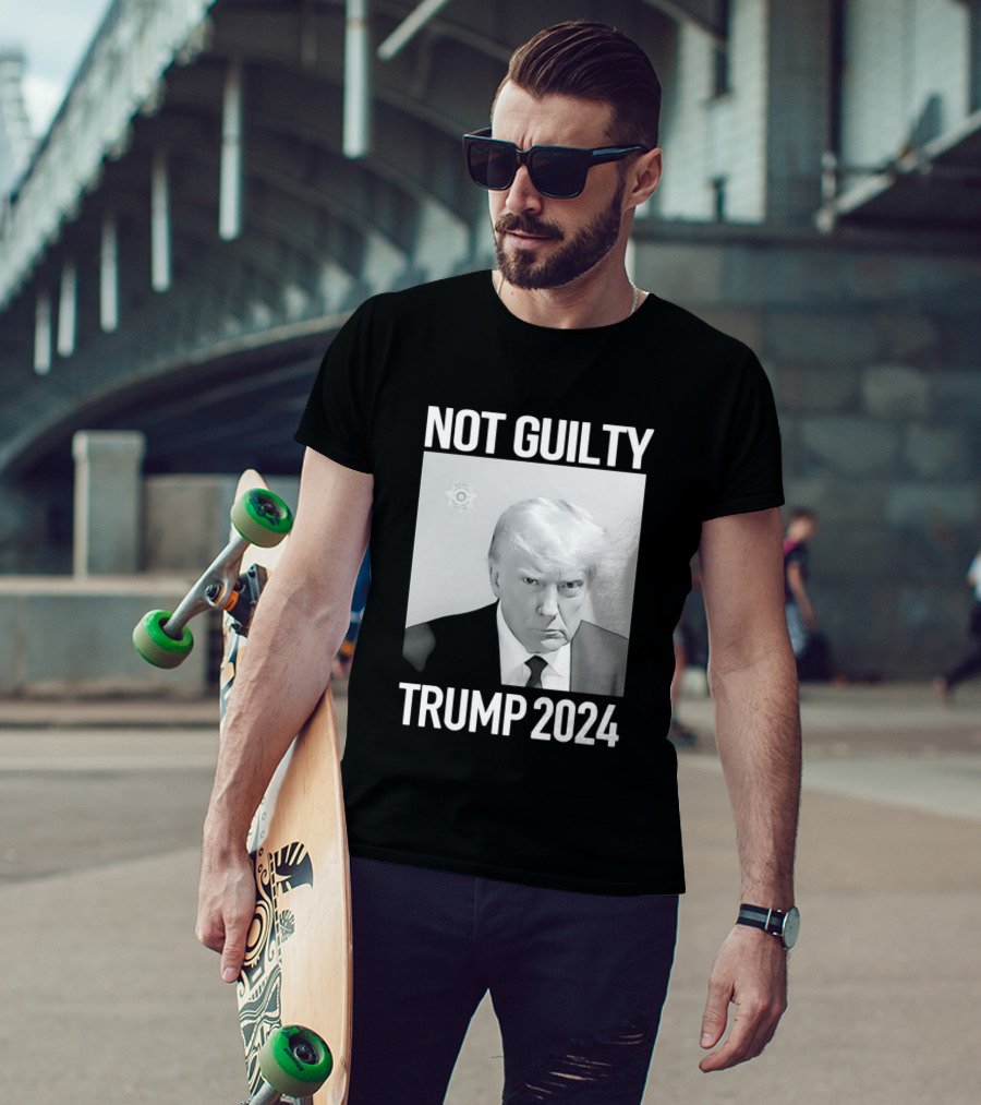 Not Guilty Donald Trump 2024 Campaign T-Shirt