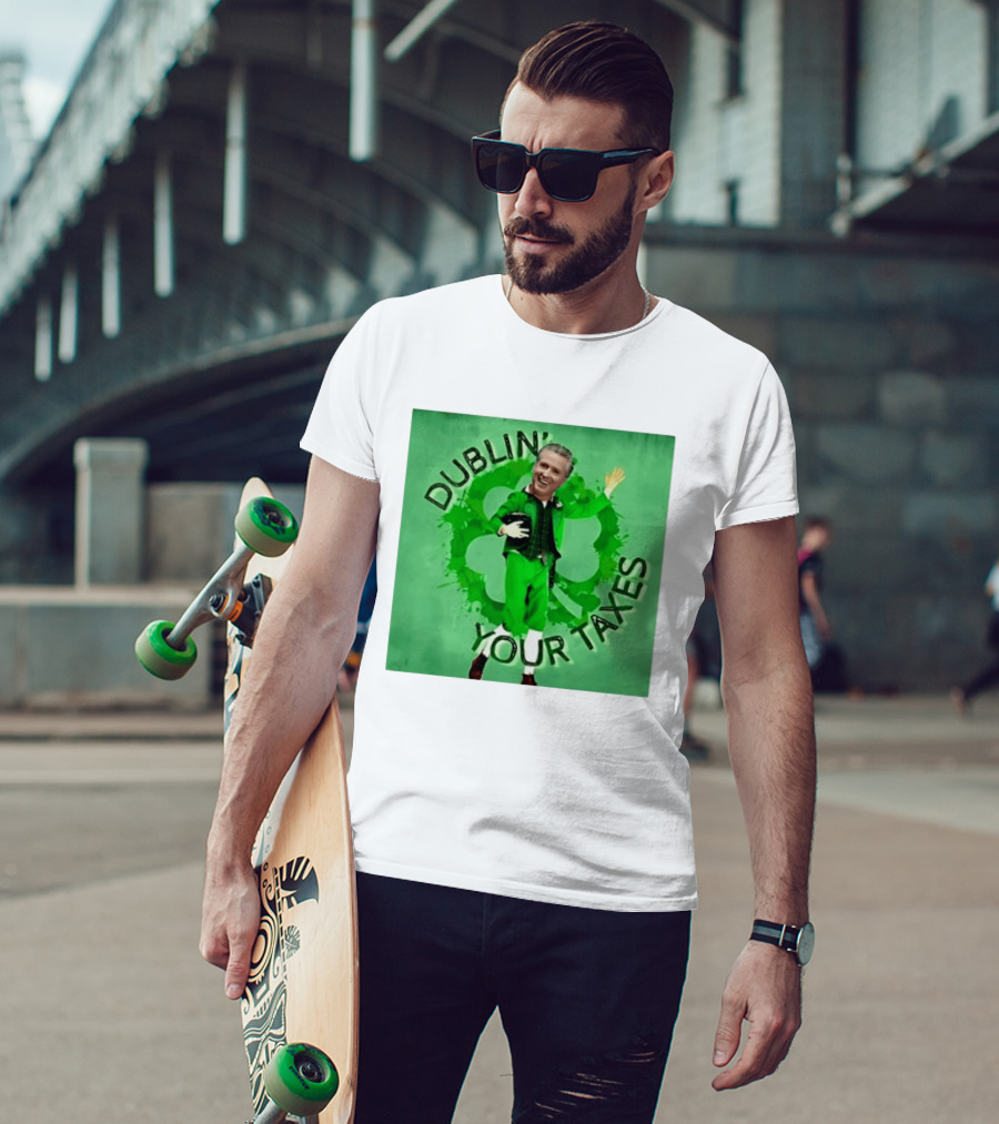 Gavin Newsom Dublin Your Taxes Leprechaun St Patrick's Day T-Shirt