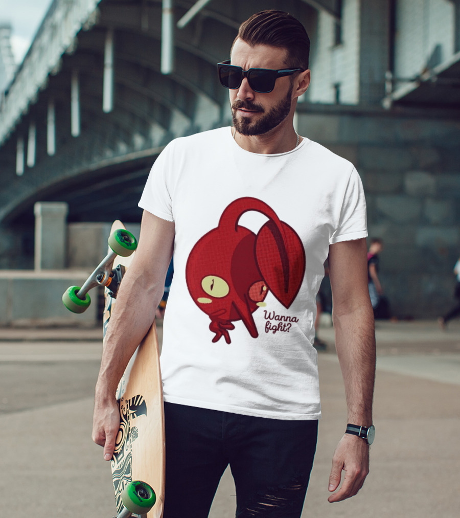 Red Pikmin Wanna Fight Video Game T-Shirt