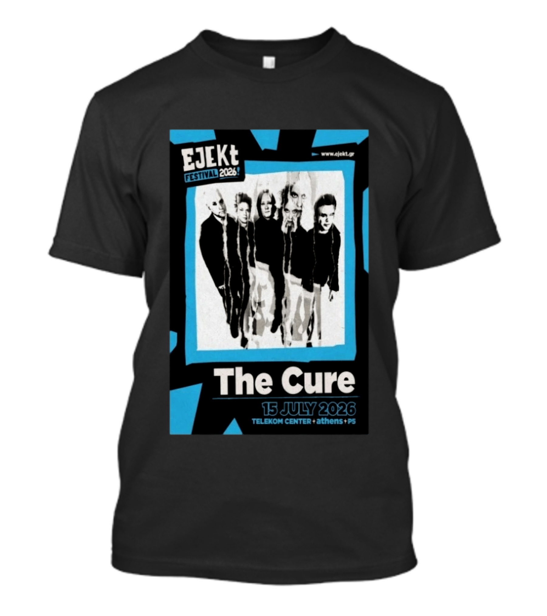 EJEKT Festival 2026 The Cure 15 July Telekom Center Athens T-Shirt