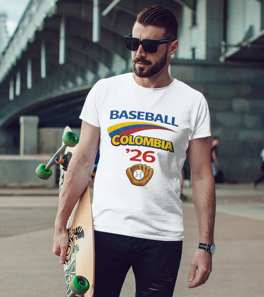Colombia Baseball Classic 2026 '26 Glove And Ball T-Shirt