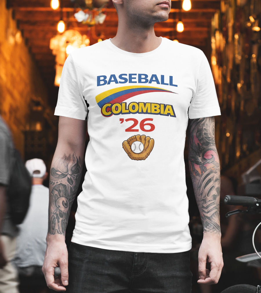 Colombia Baseball Classic 2026 '26 Glove And Ball T-Shirt