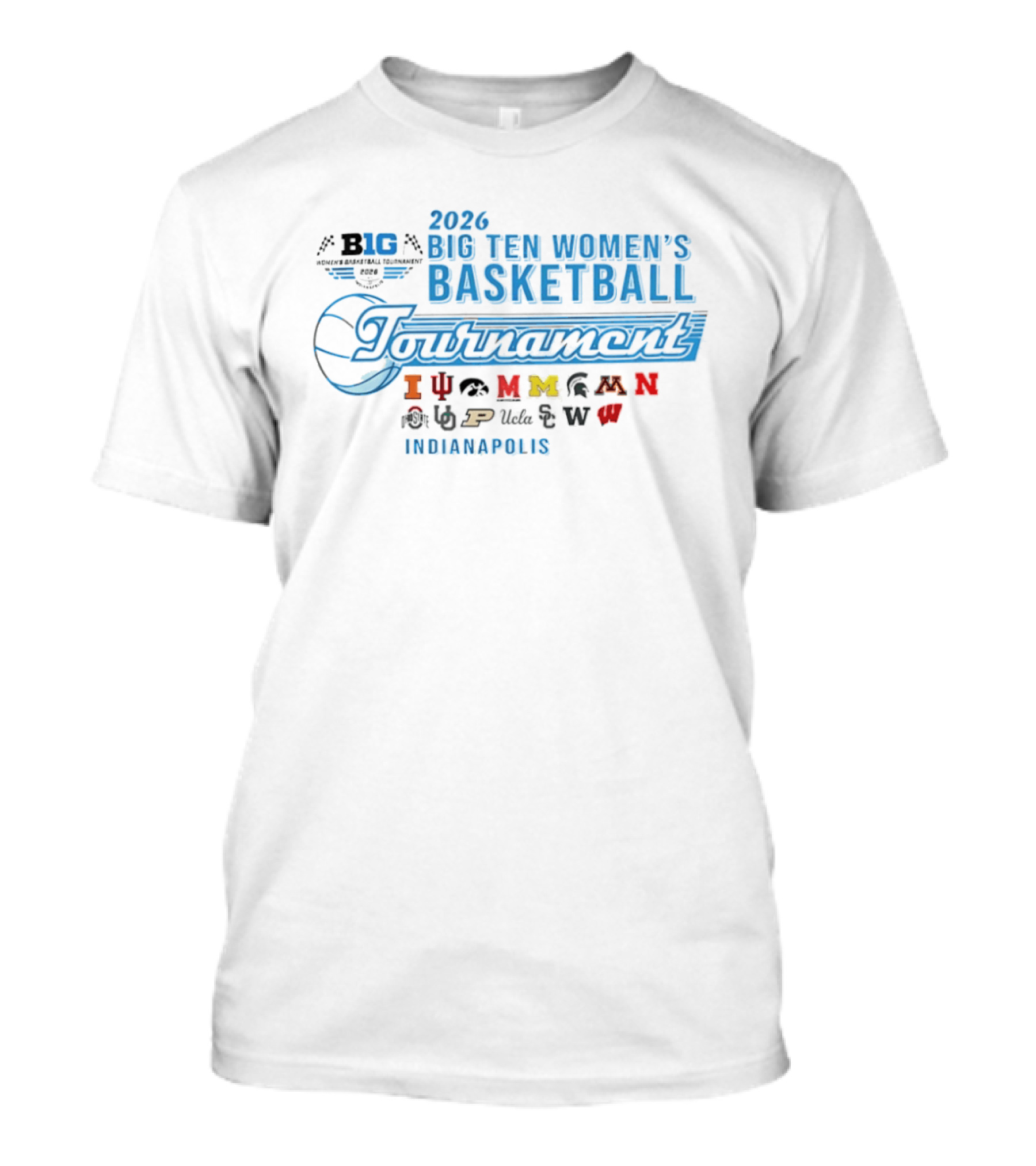 2026 Big Ten Women's Basketball Tournament Indianapolis T-Shirt