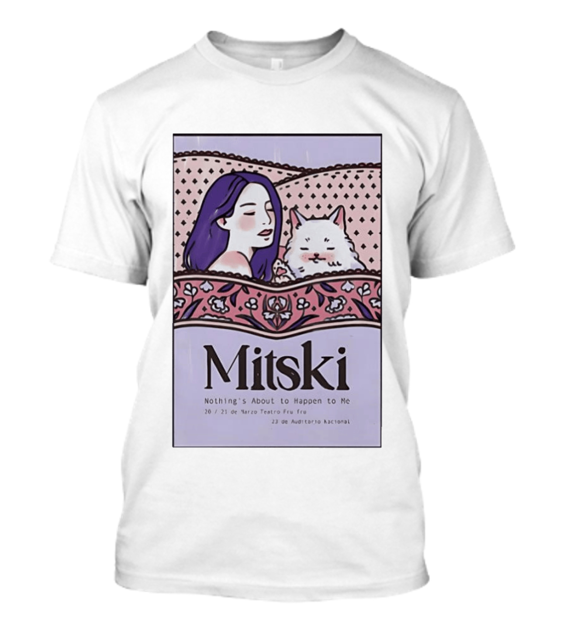 Mitski Mexico City Concert March 2026 Nothing's About To Happen To Me T-Shirt