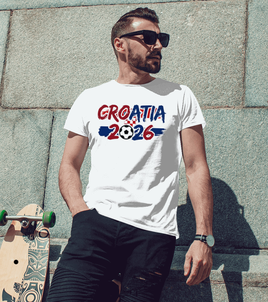 Croatia World Cup 2026 Soccer Team Fan Gear T-Shirt