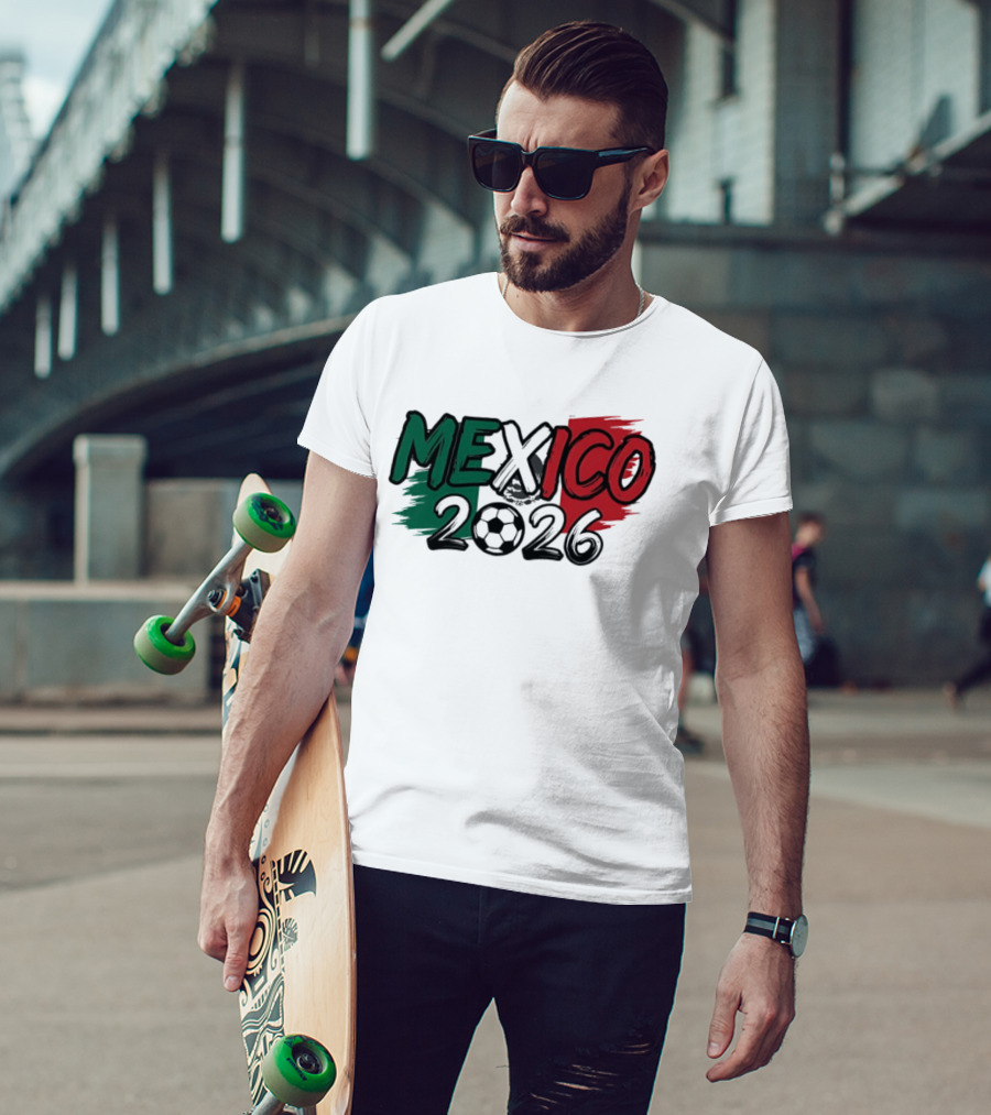Mexico 2026 Soccer Fan Celebration National Team T-Shirt