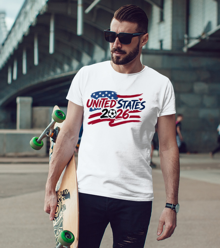 United States 2026 Soccer World Cup Stars And Stripes T-Shirt