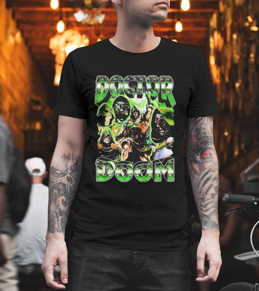Doctor Doom Marvel Comics Villain Power Poses Montage T-Shirt