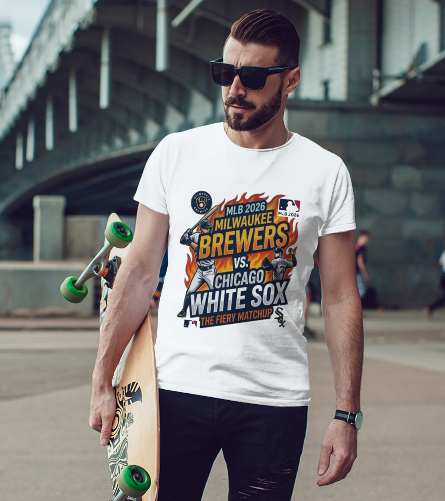 MLB 2026 Milwaukee Brewers Vs Chicago White Sox The Fiery Matchup T-Shirt