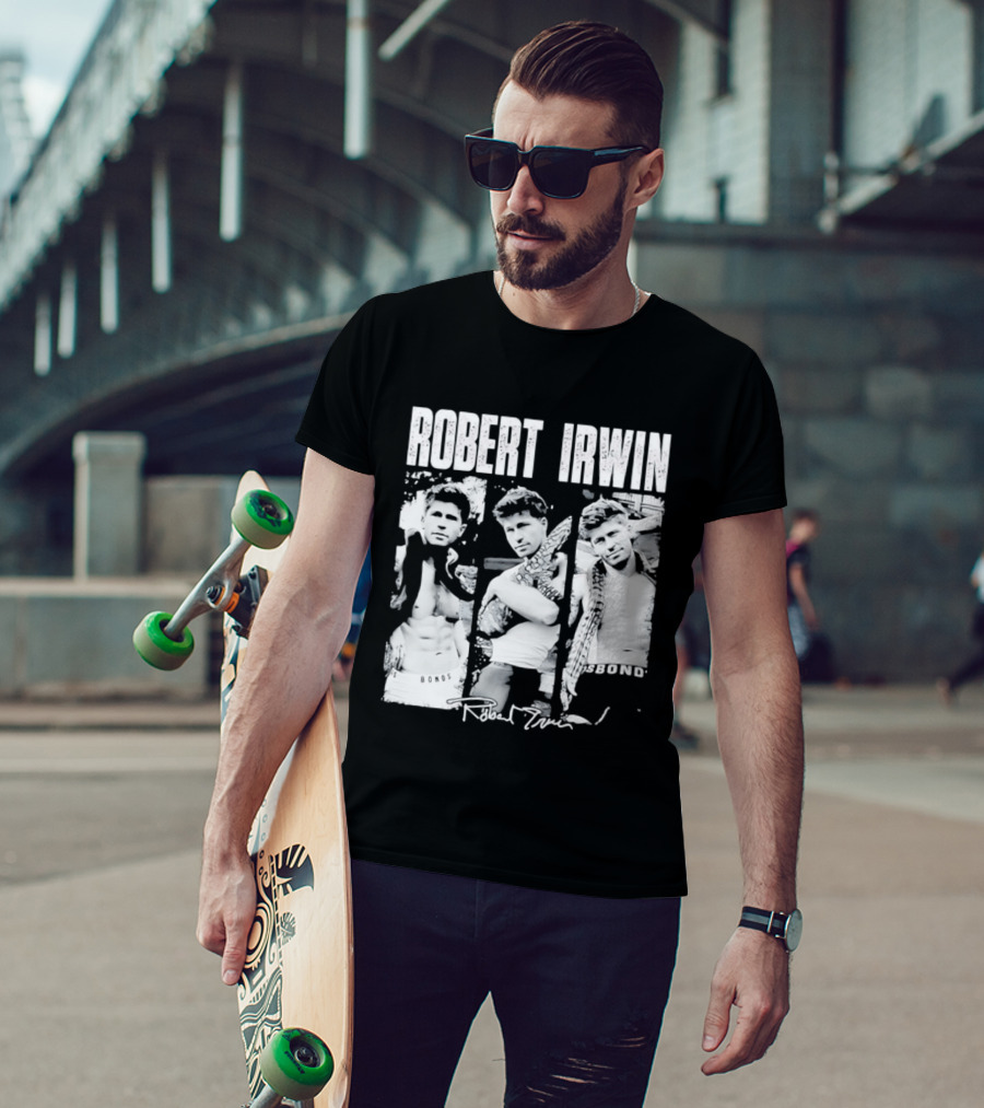 Robert Irwin Animal Wildlife Bonds Crocodile And Signature T-Shirt