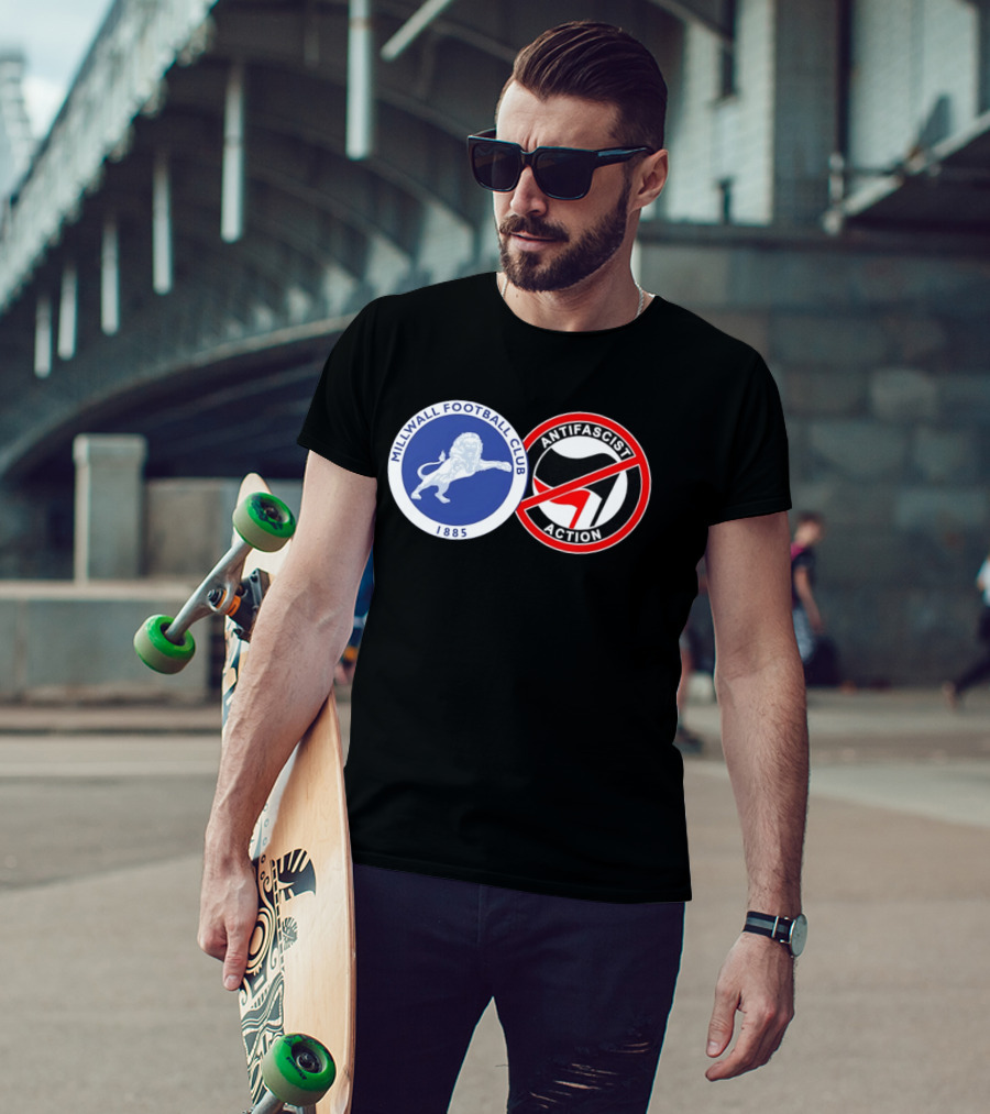 Millwall Football Club 1885 Anti Antifascist Action T-Shirt