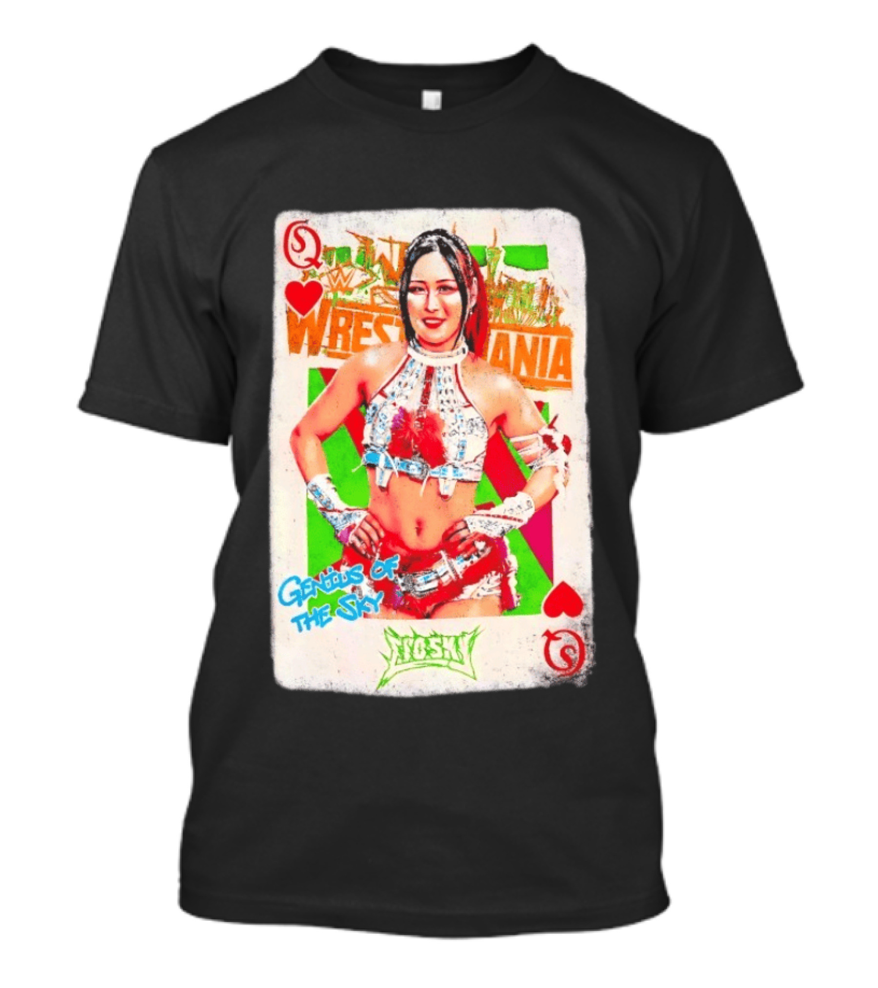 Iyo Sky Genius Of The Sky WrestleMania WWE Playing Card T-Shirt
