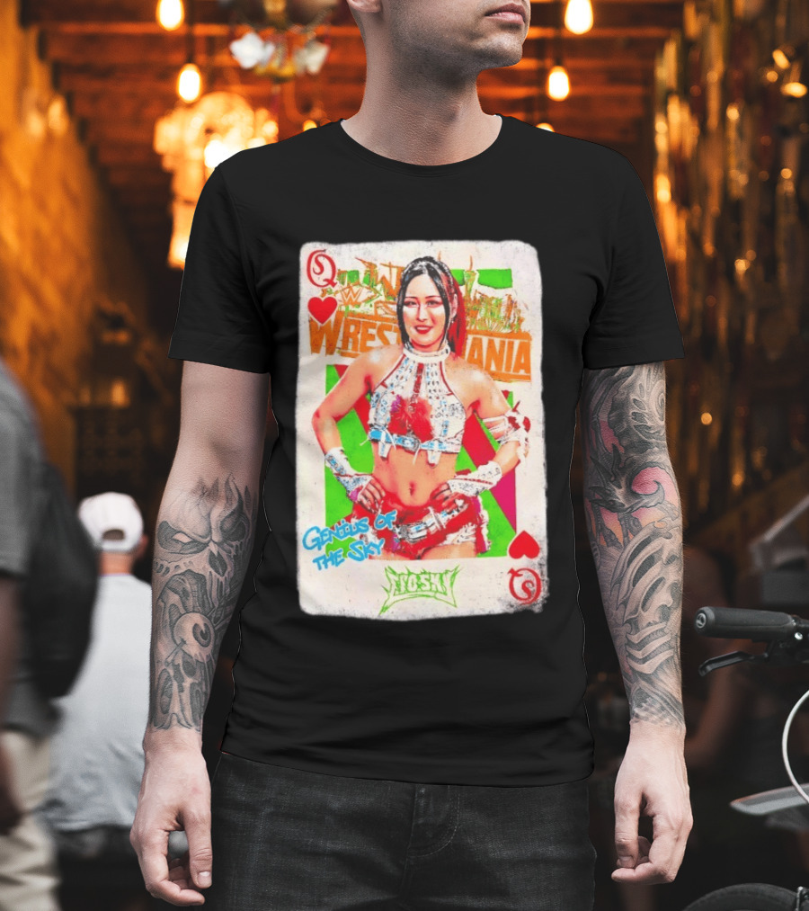 Iyo Sky Genius of the Sky WrestleMania WWE Playing Card T-Shirt