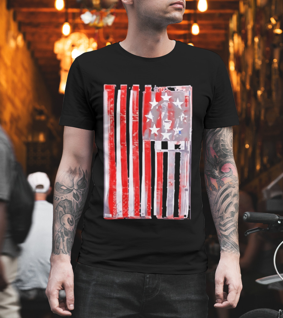 Rottweiler American Flag Independence Dog Lovers Patriotic USA T-Shirt