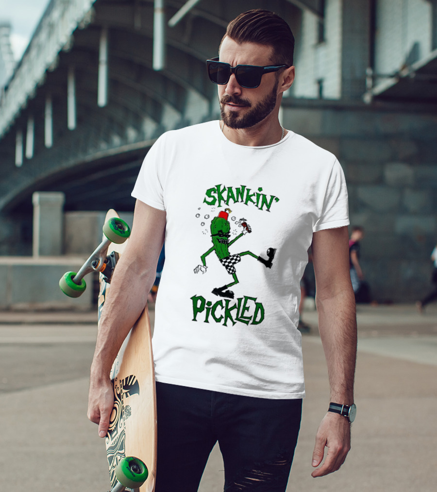 Skankin' Pickle Dancing Cartoon Character Fun Novelty T-Shirt