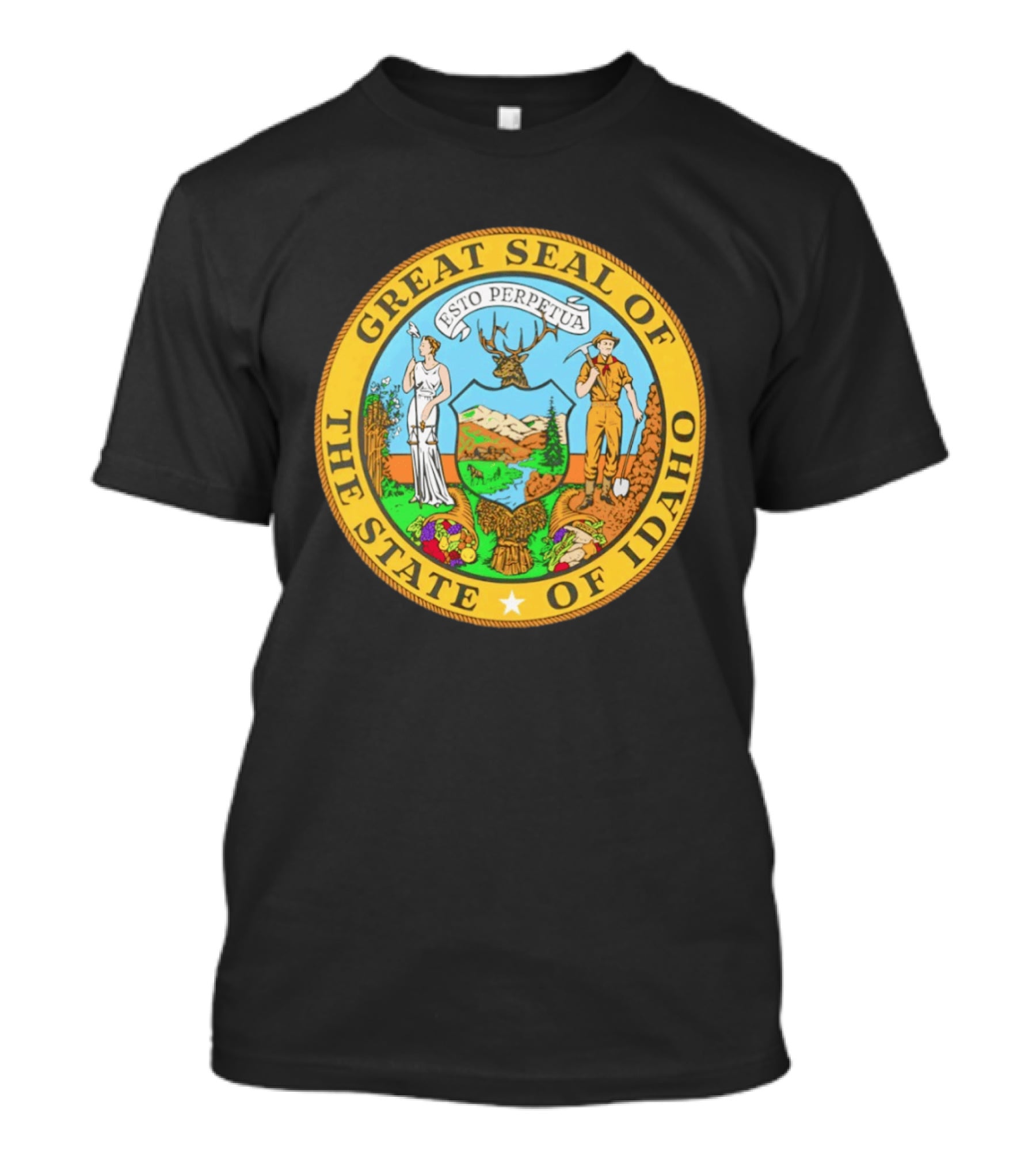Great Seal Of The State Of Idaho Esto Perpetua T-Shirt