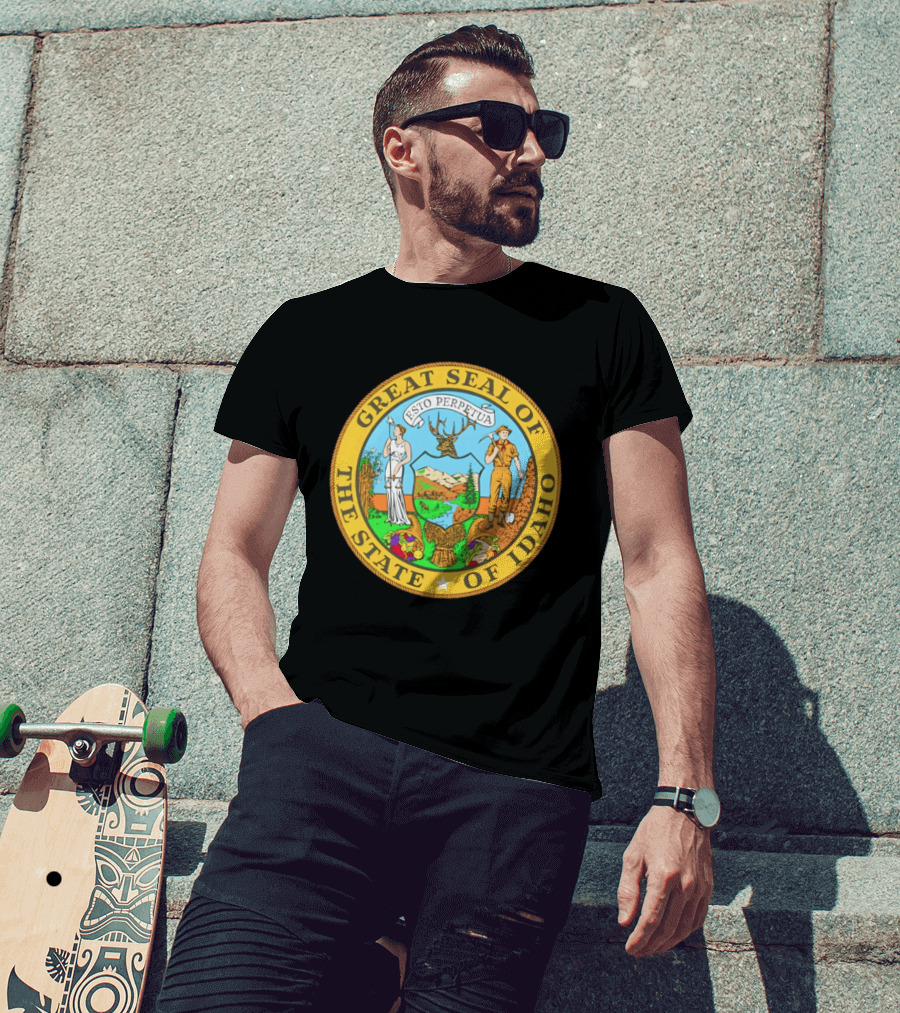 Great Seal Of The State Of Idaho Esto Perpetua T-Shirt