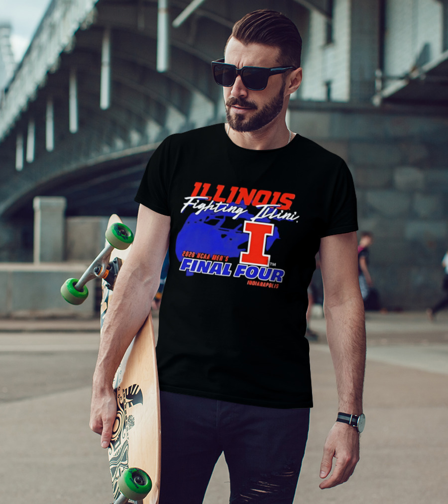 Illinois Fighting Illini 2026 NCAA Men's Final Four Indianapolis T-Shirt