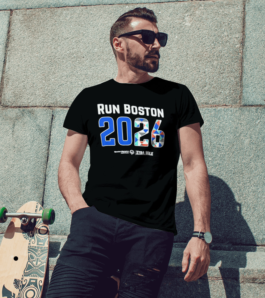 Run Boston 2026 Special Olympics Massachusetts Xtra Mile T-Shirt