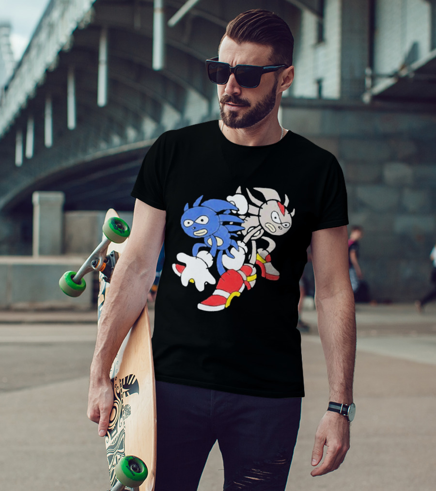 Sanic Coldsteel April Fools Meme Characters T-Shirt