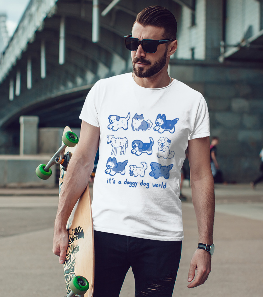 It's A Doggy Dog World Puppy T-Shirt