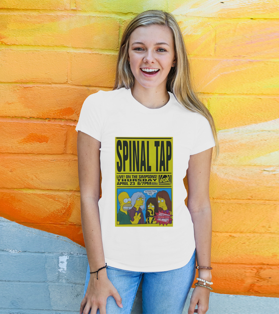 Spinal Tap Live On The Simpsons Thursday April 23 Fox 8 7pm With Interesting Hair T-Shirt