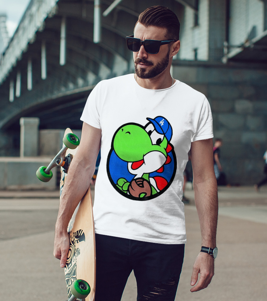 Super Mario Yoshi Los Angeles Dodgers Baseball MLB 2026 T-Shirt