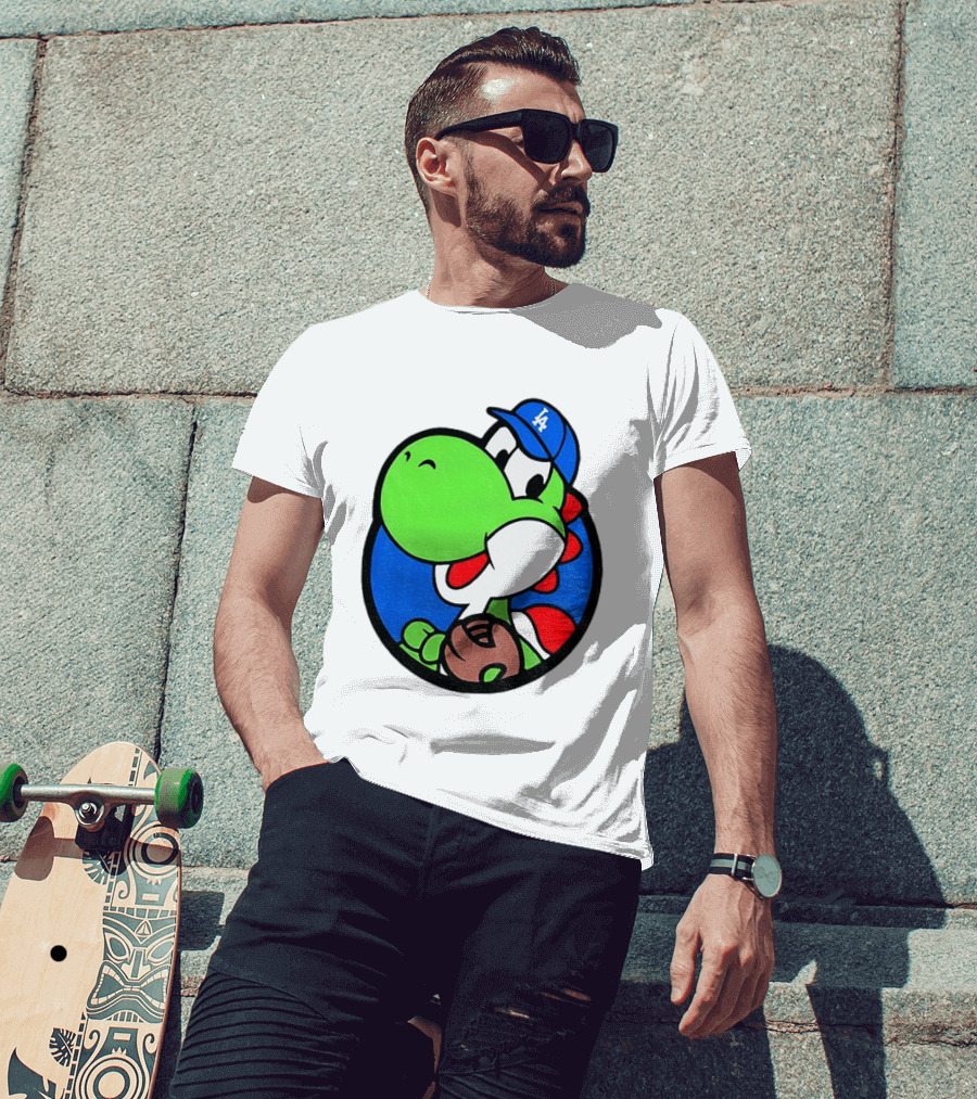 Super Mario Yoshi Los Angeles Dodgers Baseball MLB 2026 T-Shirt