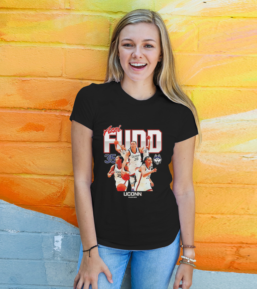 Azzi Fudd UConn Number 35 Huskies Basketball UConn Huskies T-Shirt