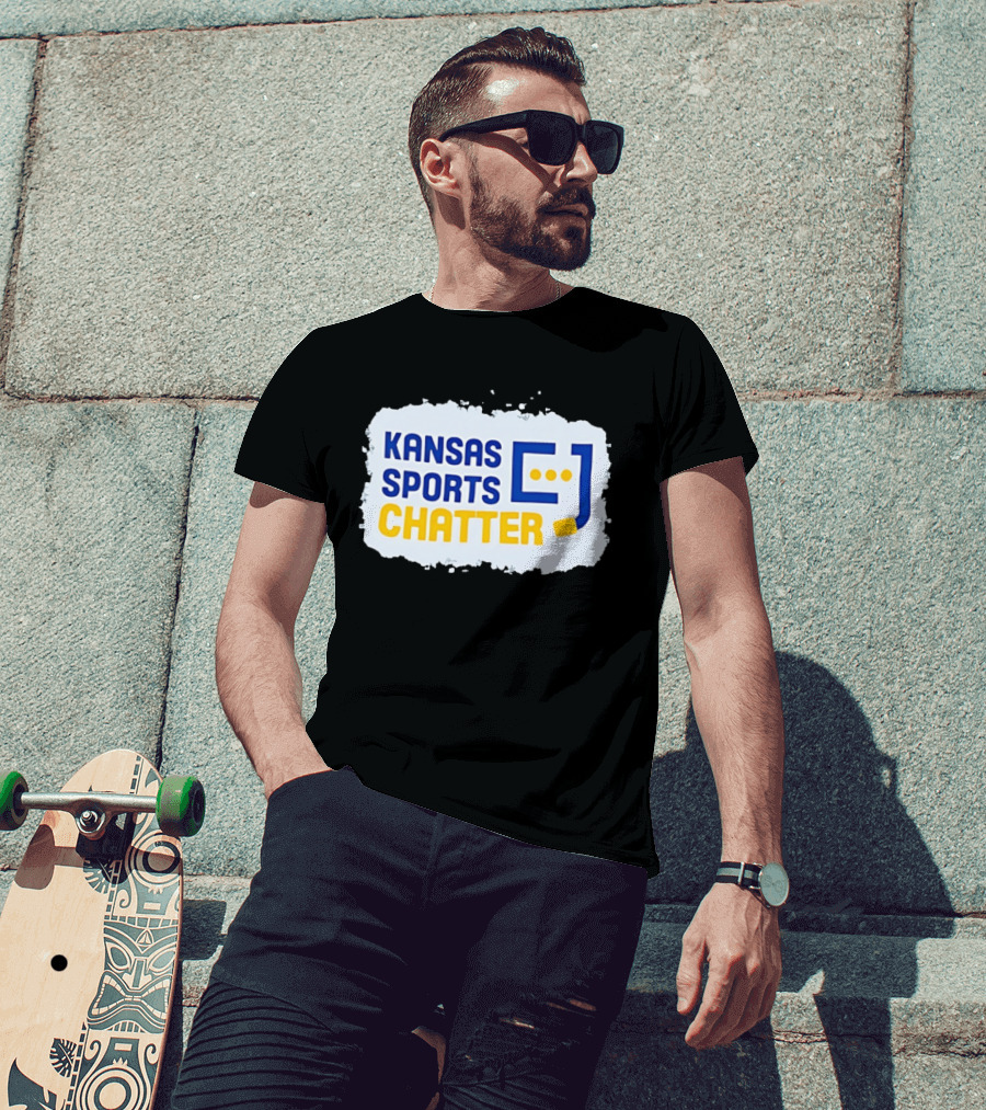 Kansas Sports Chatter Hockey Stick And Speech Bubbles T-Shirt