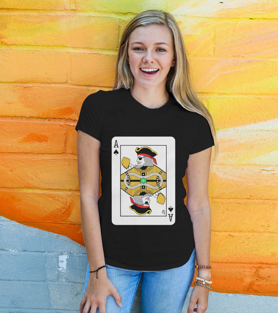 Pittsburgh Pirates Ace Of Spades Playing Card Baseball T-Shirt