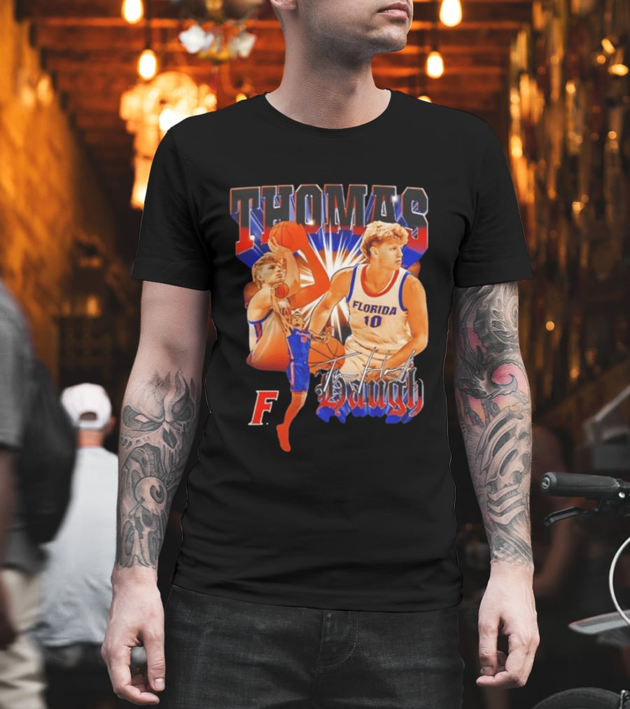Thomas Haugh Florida Basketball Collage F. 10 T-Shirt