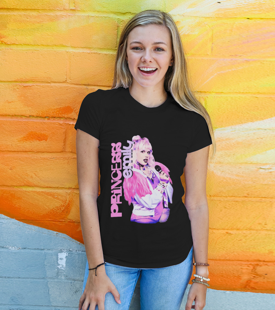 Princess Emily Pop Star Style Microphone Fashion T-Shirt