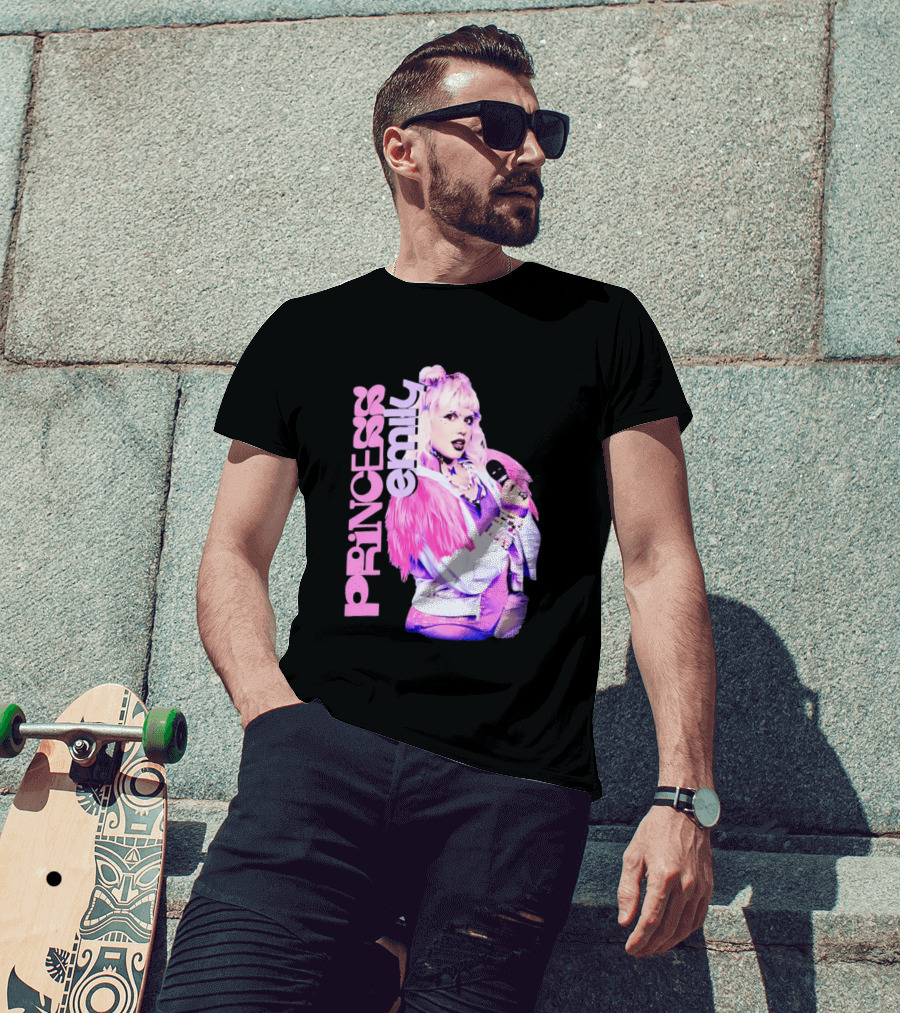 Princess Emily Pop Star Style Microphone Fashion T-Shirt