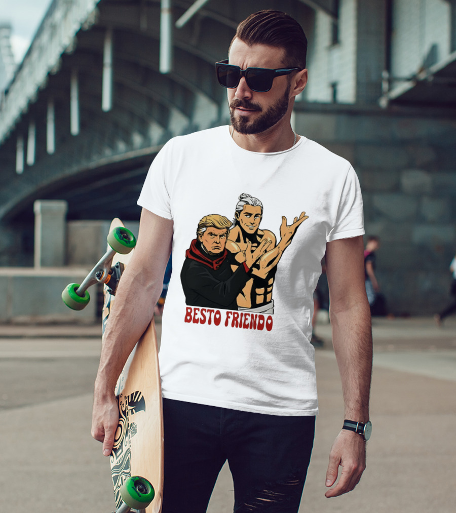 Besto Friendo Trump Anime Crossover Meme T-Shirt