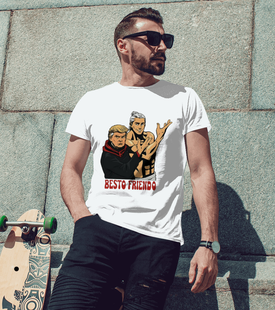 Besto Friendo Trump Anime Crossover Meme T-Shirt