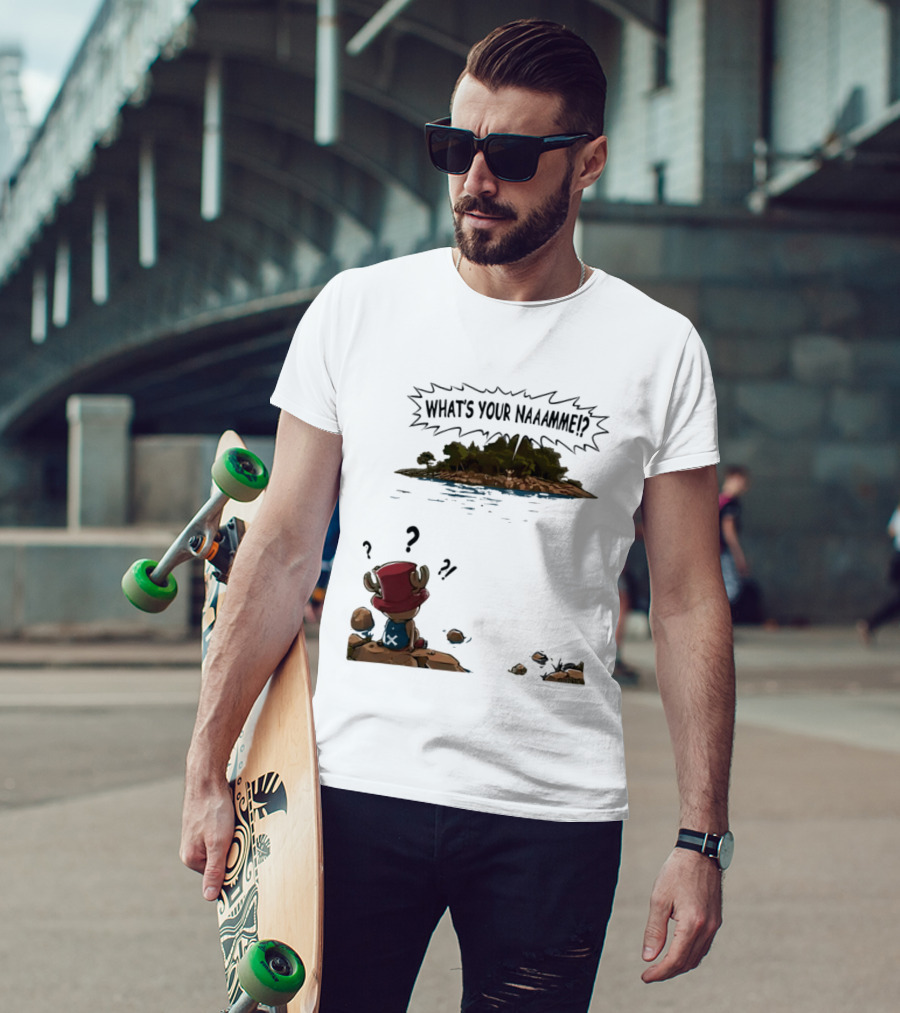 Tony Tony Chopper What's Your Name Island Question Marks T-Shirt
