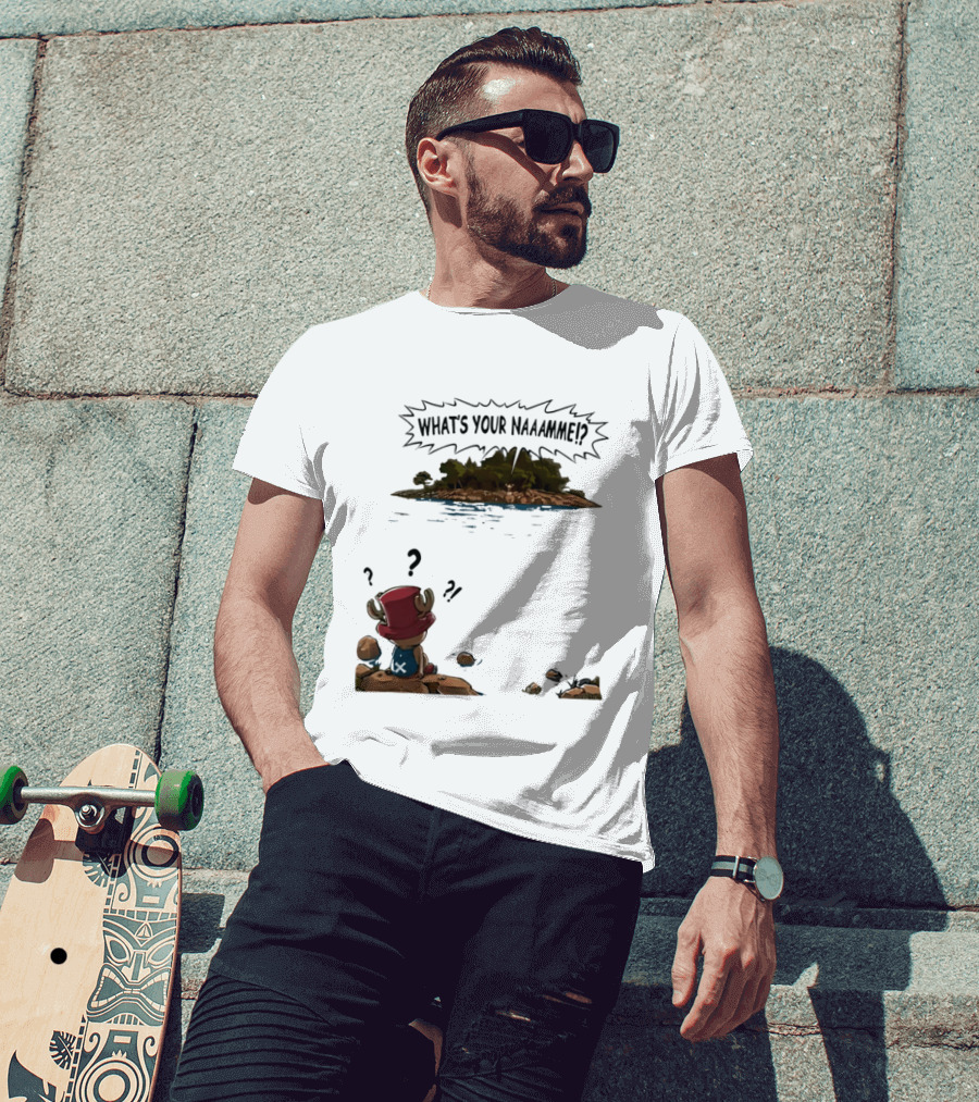 Tony Tony Chopper What's Your Name Island Question Marks T-Shirt