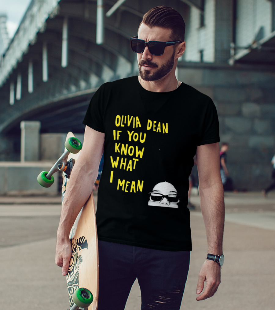 Olivia Dean If You Know What I Mean Glasses Sketch T-Shirt