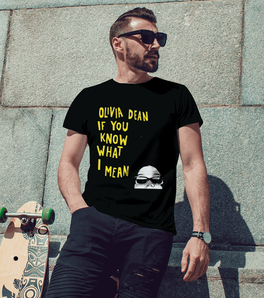 Olivia Dean If You Know What I Mean Glasses Sketch T-Shirt